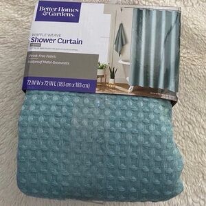 Waffle Weave Shower Curtain, Fabric, 72x72